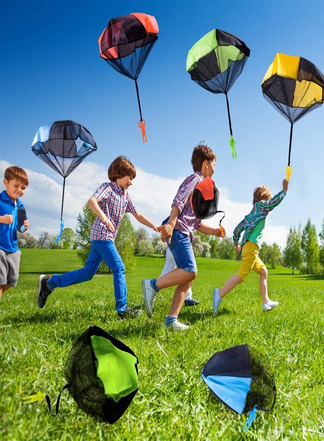 Juuxncgv 10 Pack Parachute Toy,Tangle Free Throwing Toy Parachute,Outdoor Toss It Up Flying Toys for Kids,Gifts(5 Colors) - Image 5